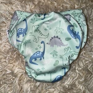 🦕 Dinosaur Swim Diaper Cover Green Sprouts Eco Friendly UPF 50+ ☀️ 18 months